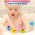 10 Pack: Counting 1, 2, 3 Count Set Numbers Rubber Ducks Colorful Bath Toys - Learn to Numeracy Early Learning