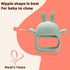 2 Packs Bunny Teething Toys for Babies 0-6 Months,Never Drop Teether for 6-12 Months,100% Food-Grade Silicone Teething Mitten for Babies,Teething Relief for Boys Girls,BPA Free, Red&Green