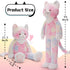 3.2lbs 39.5 inch Tezituor Cat Stuffed Animals, Hugging Large Stuffed Cat Plushies with Long-Legged for Boys Girls