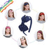 7Rainbows Cute Navy Blue Bow Headband for Back to School Girls Toddlers