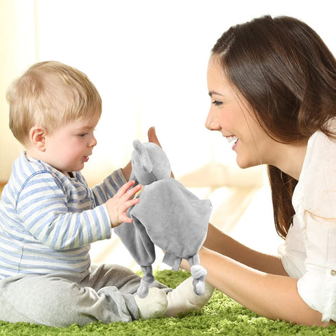 Vicloon Baby Security Blanket - Elephant Security Blanket for Babies, Soft Blanket for Baby Boys and Girls, Baby