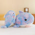 Plush Rainbow Shark Stuffed Animal, Colorful Shark Hugging Pillow, 26-Inch Plushies Gift for Kids and Lovers