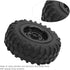 55mm/2.2in 1/10 Scale Rubber Tires & Wheel Rims, Anti-Skid Fit for D12 Model Parts, Black