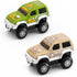JITTERYGIT Replacement Cars for Tracks, Extra Race Car Accessories for Dinosaur Race Track, 2 Jeeps Pack