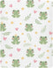 J JOYSAY Frog Hearts Leaves White Fitted Crib Sheet for Boys Girls Baby Crib
