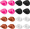 20 Pieces Plastic Mini Western Cowboy Hats, Cute Doll Hats for Dollhouse Decoration (Pink, White, Brown, Black)