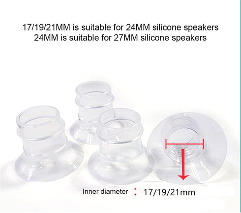 ROYALEAD 17/19/21mm Breast Pump Funnel Inserts Plug-in Different Caliber Size Converter Small Nipple Horn Adapter