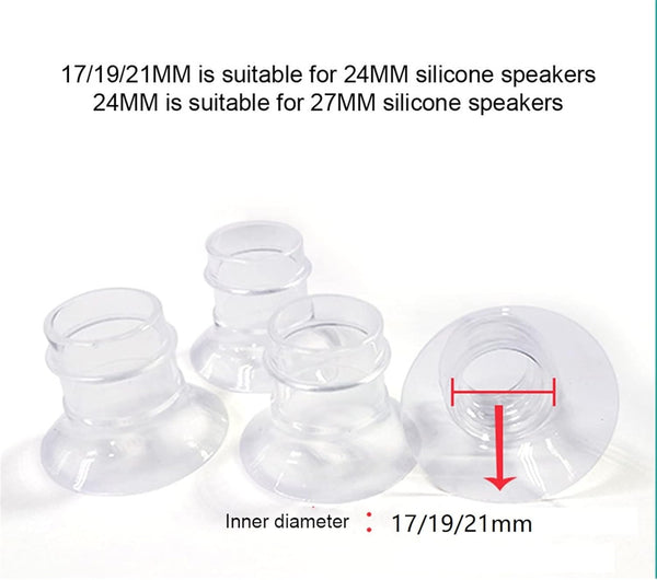 ROYALEAD 17/19/21mm Breast Pump Funnel Inserts Plug-in Different Caliber Size Converter Small Nipple Horn Adapter