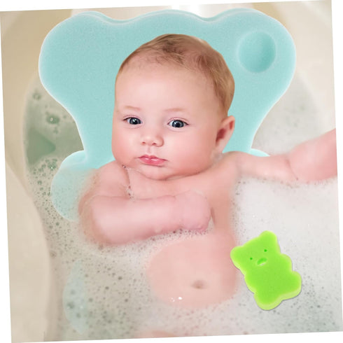 Quick-Dry Soft Bath Mat with Sponge Support for Tub and Sink - Comfortable Non-Slip Cushion in Random Colors