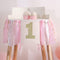 Pink 1st Highchair Banner - High chair Banner Decoration for First/1st Birthday,