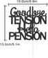 PHOHUI HAVE A NICE TIME Cake Topper, Double Sided Black Glitter Retirement Party Decorations Sign