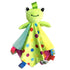 Toddler Taggy Security Blanket, Soft Plushy Cuddle Bud Blankie for Boys and Girls, Green Frog