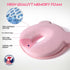 iranc Cozy Memory Foam Travel Pillow,Portable Cute Cartoon Bear Soft and Pillow (Pink)