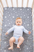 FIGEPO 4 Pack Set Star and Moon Neutral Unisex Fitted Baby Sheets for Baby Boys or Girls (Crib Sheets)
