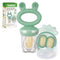 Haakaa Baby Fruit Food Feeder & Mini Freezer Nibble Tray Combo, BPA Free Silicone Feeder for Safe Infant Feeding