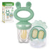 Haakaa Baby Fruit Food Feeder & Mini Freezer Nibble Tray Combo, BPA Free Silicone Feeder for Safe Infant Feeding