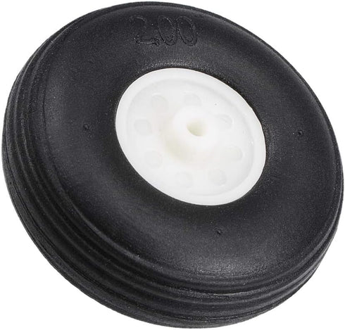 uxcell 2pcs Tire and Wheel Sets for RC Car Airplane, 2" PU Sponge Tire with Plastic Hub.