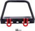 Metal RC Crawler Front Bumper with Winch Mount Shackles for Axial SCX10 & SCX10 II, Redcat Gen7 Gen 8 Upgrades (Type A)