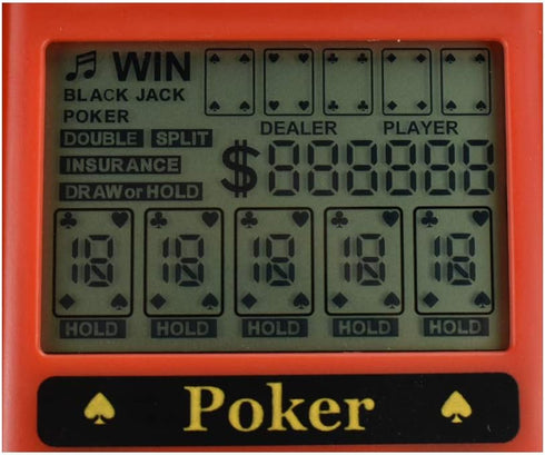 Electronic Poker Game, Handheld 7 in 1
