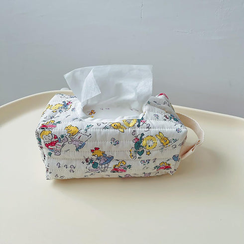 FeiYeup Baby Wipes Dispenser Quilted Wipe Holder Wipes Case Printed Pattern Wipes Box Keep Wipes Wet Wipe Container
