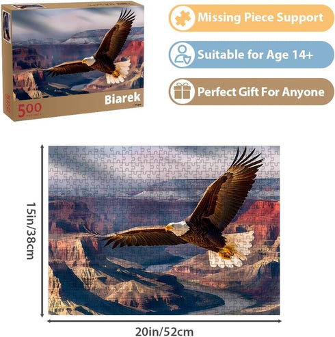 Jigsaw Puzzles for Adults 500 Pieces Eagle Puzzles for Kids Teens Elderly Home Decor Family Fun