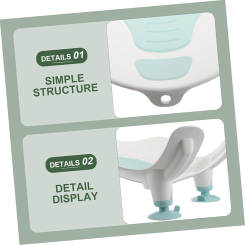 Soft Silicone Bath Sling for Newborns - Non-Slip Bath Seat