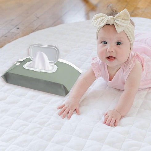 cephira Baby wipes dispenserportable baby wipes holder for outdoor, Refillable baby wipes container, on the go wet wipe