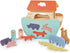 Tender Leaf Toys - Little Noah’s Ark Wooden Animal Shape Sorting Toy for Age 2+, Compact for Little Hands