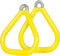 Swing Set Stuff Commercial Coated Triangle Trapeze Rings with SSS Logo Sticker - Yellow