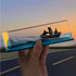Unsinkable Boat in a Box, Cruise Ship Fluid Drift Model Decoration, Home Decor Gift (BLACK)