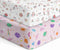 Rajlinen Crib Fitted Sheet Pack of 2, Microfiber Baby Sheets for Standard