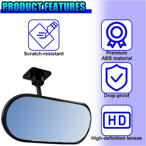 Deaelf 360 Baby Car Mirror Rear Facing, Adjustable HD Wide Angle Convex Mirror, Auto Interior Safety Rearview Mirrors