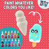 Idiy (46") 11 12 Jumbo Squishy Toys Craft Kit for Kids-Paint Your Own Slow Rising Squishies Dessert Foods w Fabric