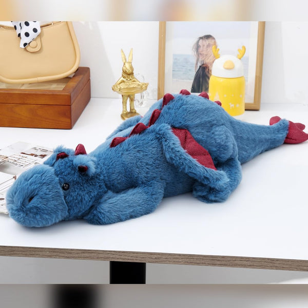 Weighted Stuffed Animals 27.5" 2Lbs, Soft and Sturdy Weighted Dragon Plush for