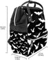 Backpack Backpacks Black And White Goth Bats Diaper Bag Travel Large Capacity Multi-Function Zipper Casual Travel