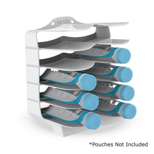 Kiinde Keeper Twist Pouch and Foodii System Breast Milk Bag & Baby Food Pouch Organizer, Refrigerator Storage