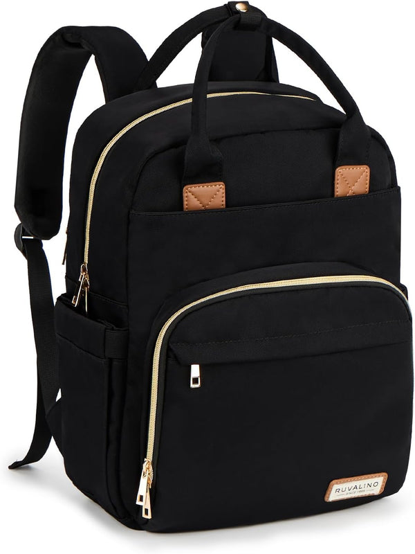 RUVALINO Diaper Bag Backpack, Multifunction Travel Pack Maternity Baby Changing Bags, Large