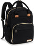 RUVALINO Diaper Bag Backpack, Multifunction Travel Pack Maternity Baby Changing Bags, Large