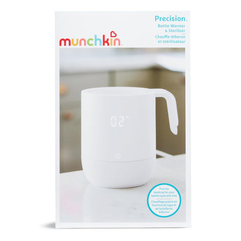 Munchkin Precision Baby Bottle Warmer for Breastmilk, Formula, Food Jars, and Sterilizing Small Parts - Compatible