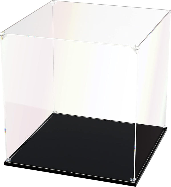 Clear Acrylic Display Case for Collectibles, Self Assemble Box for Action Figures and Toys (14x14x14 inch)