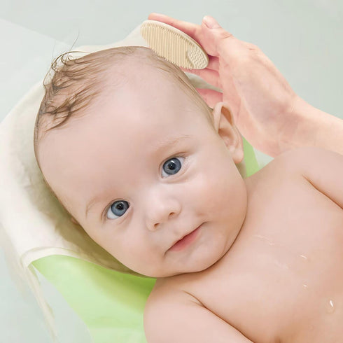Set 4 Pack PandaEar Baby Cradle Cap Brush, Silicone Baby Bath Brush Massage Brush for Dry Skin, Cradle Cap, and Eczema
