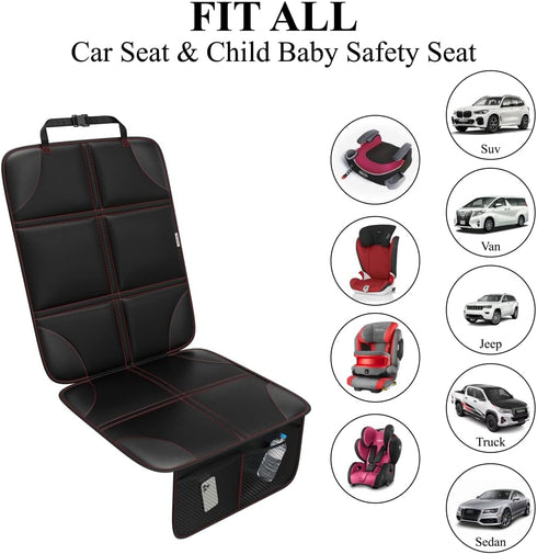 Meolsaek Car Seat Protector, Non-Slip Backing Will Not Leave Imprint, Waterproof Thicker Car Seat Cover for SUV, Sedan