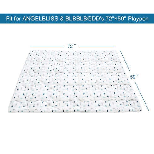71'' 59'' Baby Play Mat for x Playpen, Playmat for Babies and Toddlers, Baby Mat for Floor Large & Thick, Non Slip