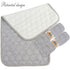 3 Count(Gray 13 27) BlueSnail Quilted Thicker Waterproof Changing Pad Liners x
