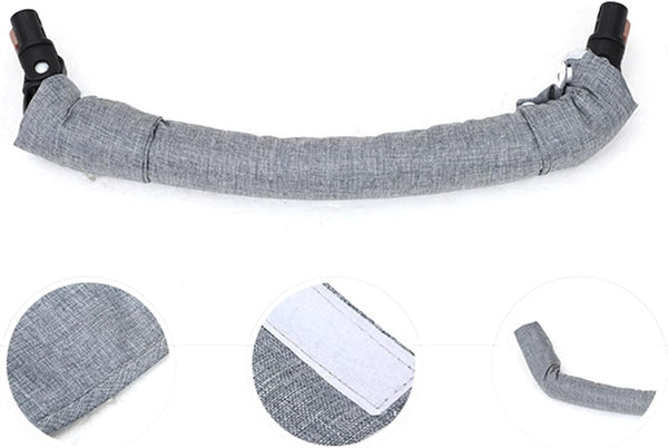 jojobasec Stroller Handle Sleeve Cover Baby Stroller Sleeve Cotton Handlebar Cover for Armrest Shoulder Belt