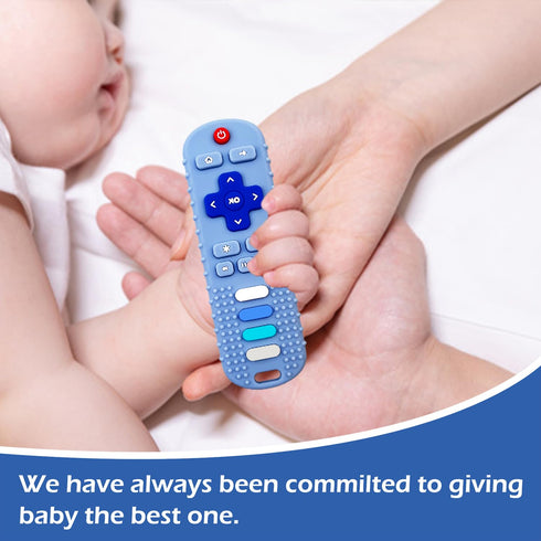 Silicone Teething Toys for Babies - Remote Control Shape Silicone Teethers, Cute Chew Toys for Boys and Girls, BPA Free