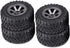 4pcs Crawler Tires, 1:16 RC Model Rubber Tyres for Remote Control Car Wheels, RC Vehicle Scale Accessories 1.0 Tires
