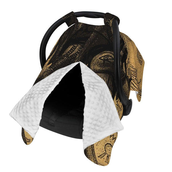 Zhbvncp Egypt Anubis Baby Car Seat Cover & Breastfeeding Nursing Cover - Breathable