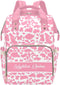 Workvalor Personalized Maternity Package for Women, Custom Cow Print Pink Diaper Backpack Customized