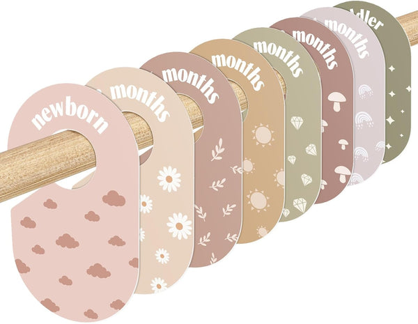 WSICSE Baby Closet Divider, Double-Sided Baby Clothes Organizer Nursery Decor Closet Dividers